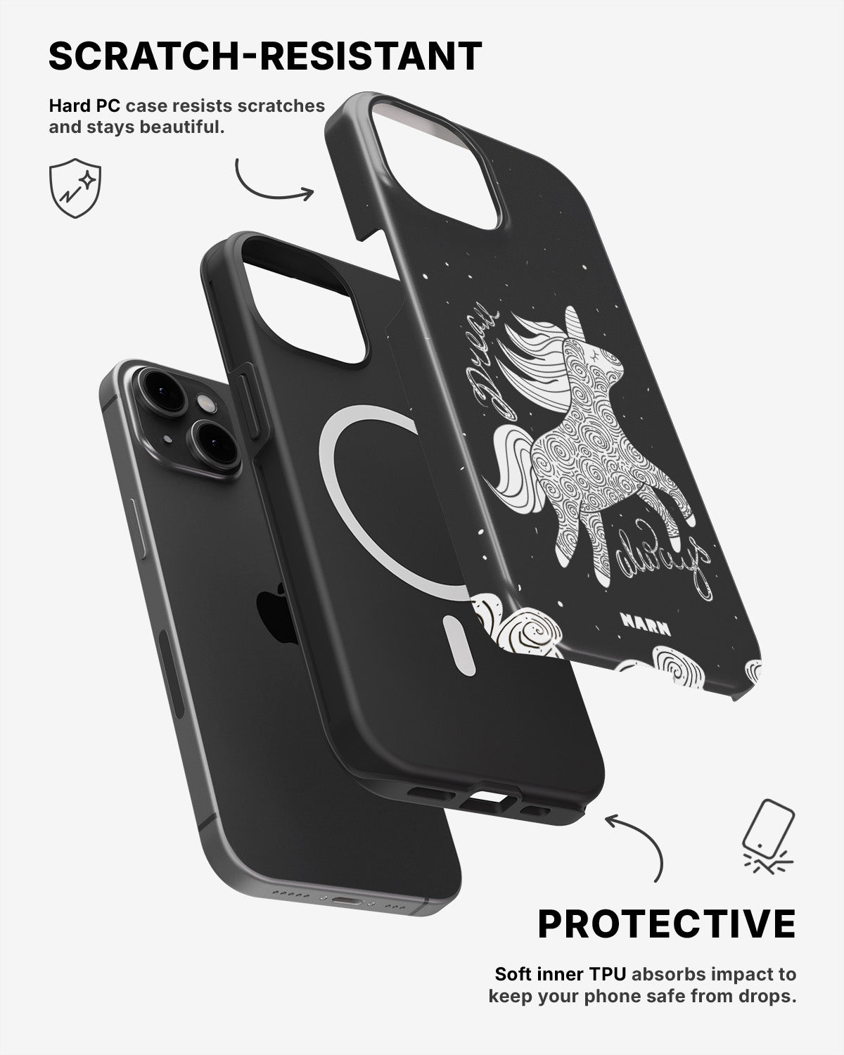 iPhone 12 / iPhone 12 Pro Tough Case – Dream Always - View 2