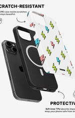 iPhone 12 / iPhone 12 Pro Tough Case – Lightning Bolts - View 2