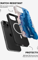 iPhone 12 / iPhone 12 Pro Tough Case – Blue Agate - View 2
