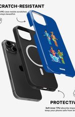 iPhone 12 / iPhone 12 Pro Tough Case – Beatles Blue - View 2