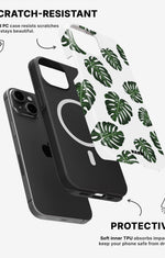 iPhone 12 / iPhone 12 Pro Tough Case – Monstera Pattern - View 2