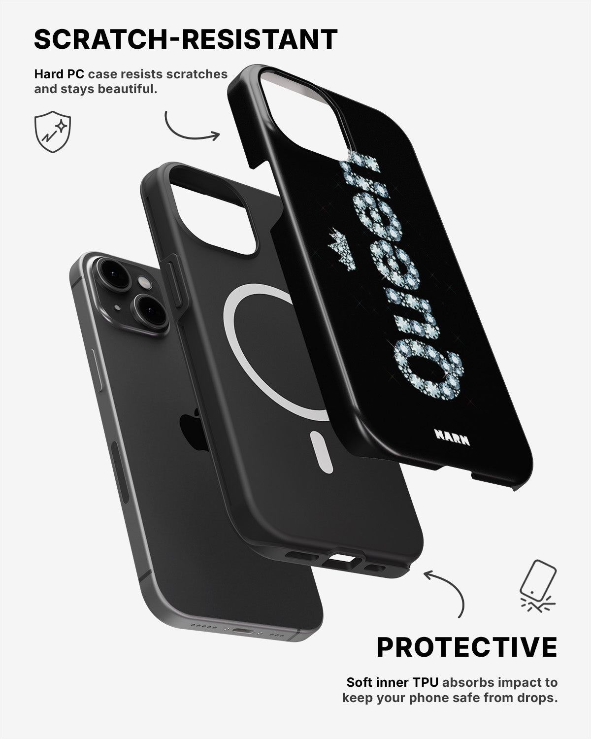 iPhone 12 / iPhone 12 Pro Tough Case – Queen - View 2