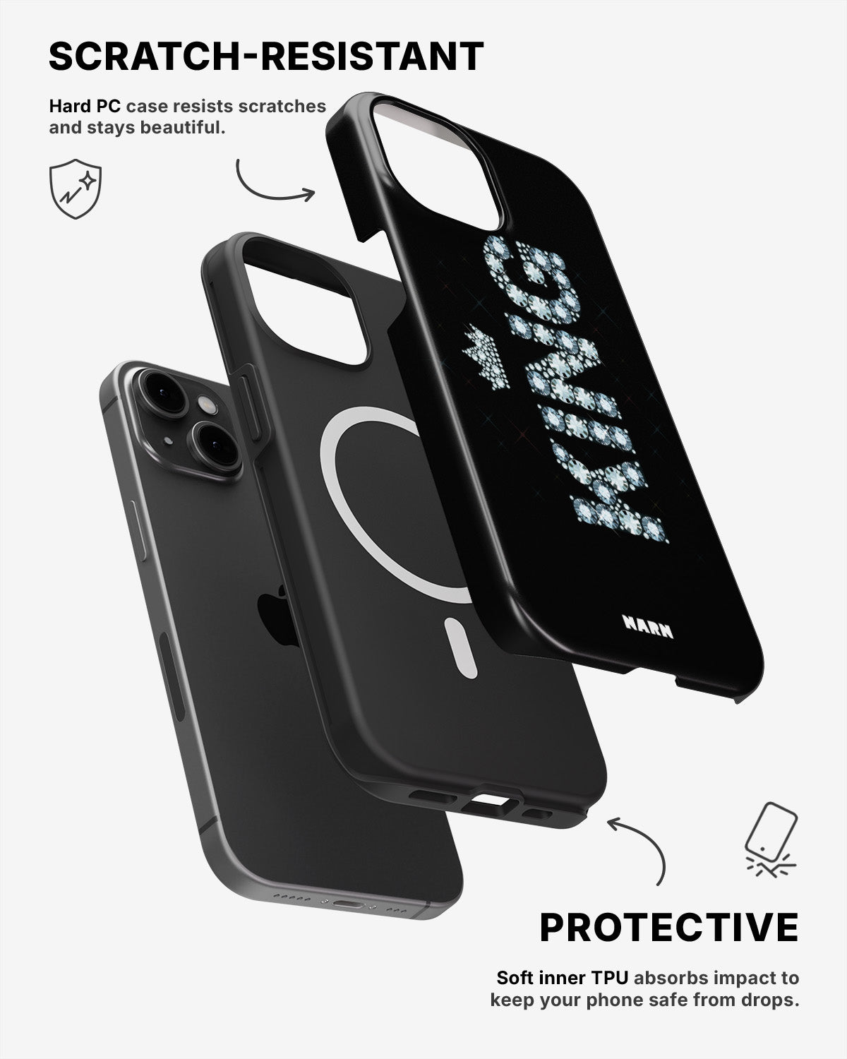 iPhone 12 / iPhone 12 Pro Tough Case – King - View 2