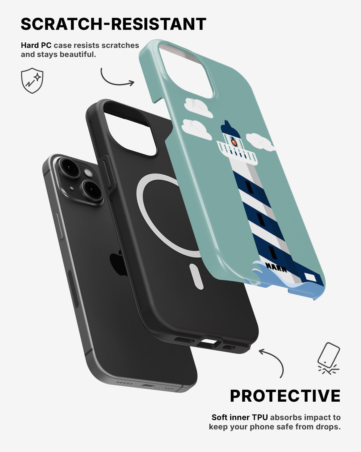 iPhone 12 / iPhone 12 Pro Tough Case – Lighthouse - View 2