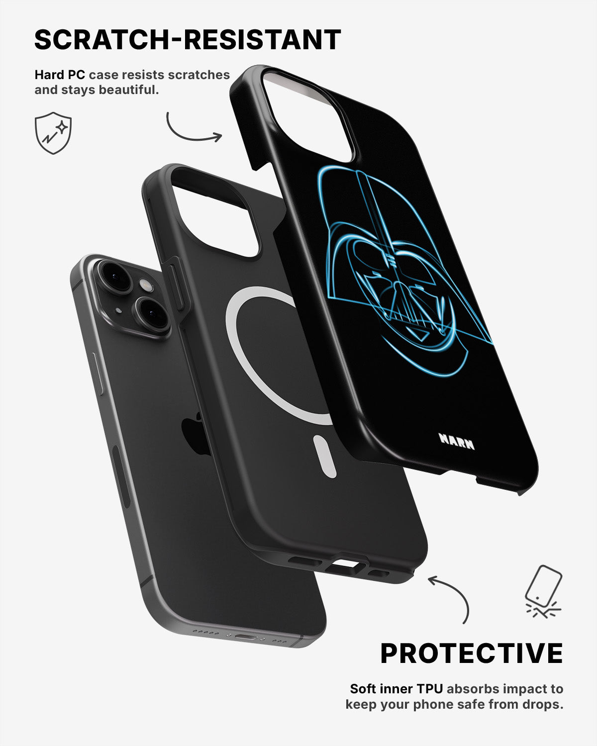 iPhone 12 / iPhone 12 Pro Tough Case – Darth Vader - View 2
