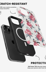 iPhone 12 / iPhone 12 Pro Tough Case – Birds Among Roses - View 2