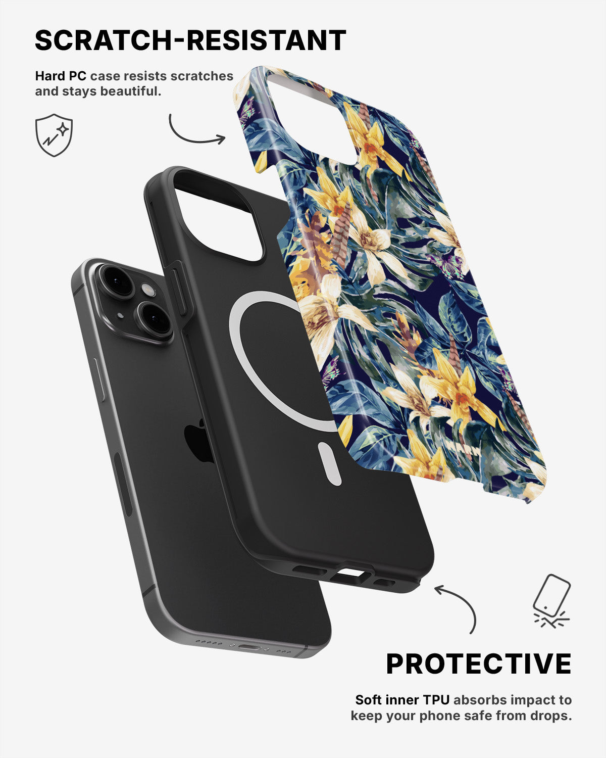 iPhone 12 / iPhone 12 Pro Tough Case – Lily - View 2