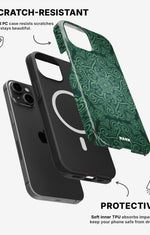 iPhone 12 / iPhone 12 Pro Tough Case – Retro Forest - View 2