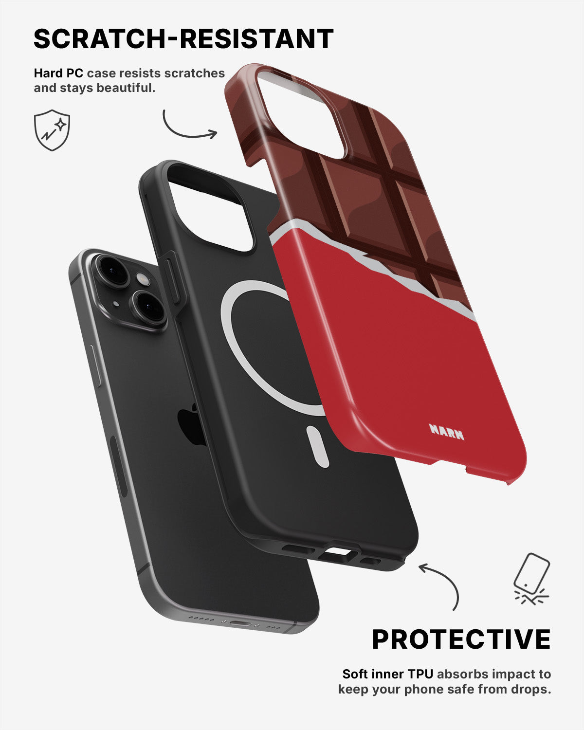 iPhone 12 / iPhone 12 Pro Tough Case – Chocolate Break - View 2