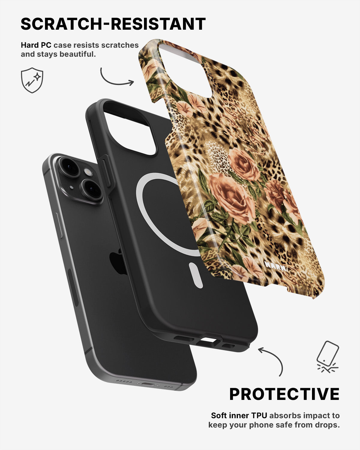 iPhone 12 / iPhone 12 Pro Tough Case – Leo Roses - View 2