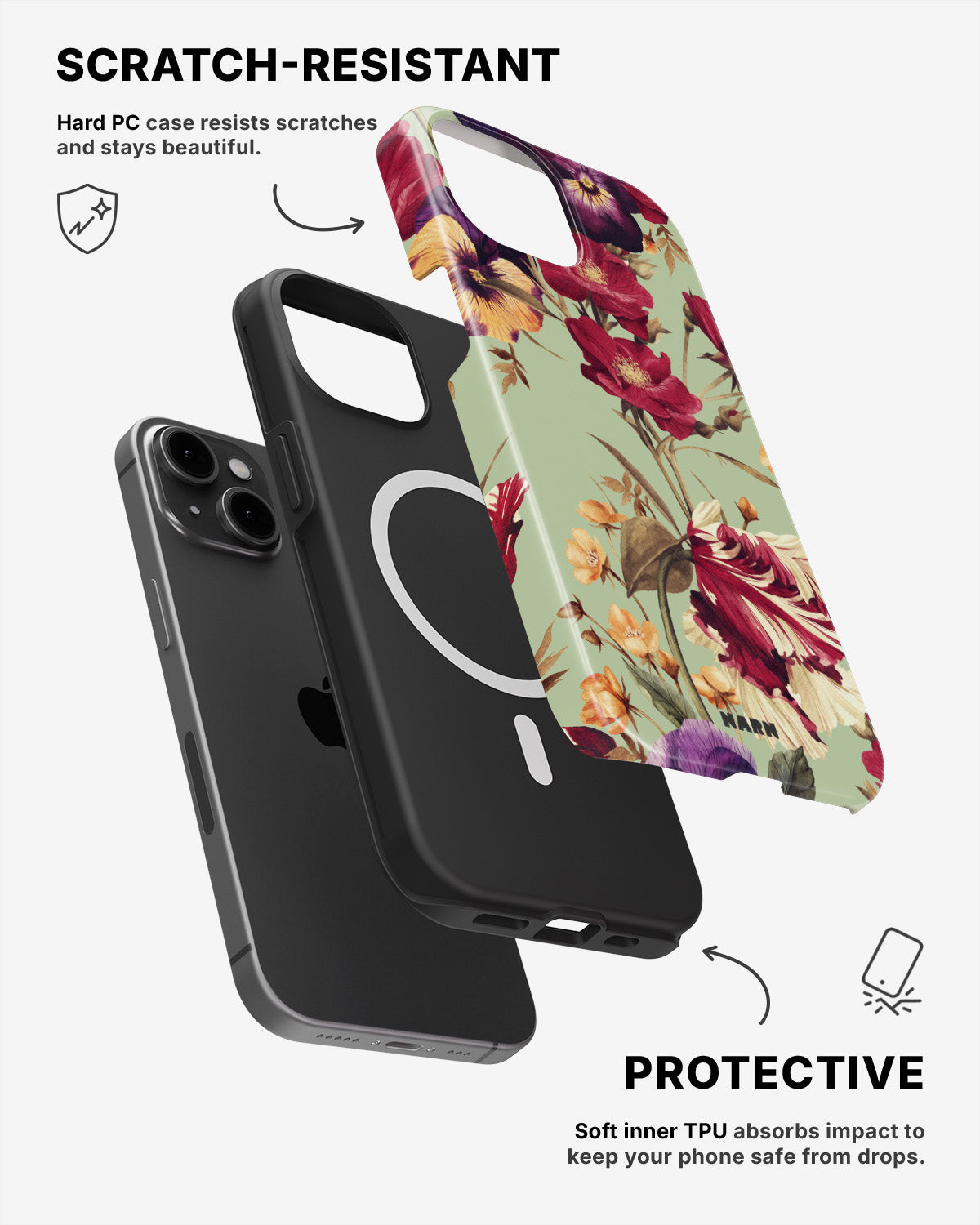iPhone 12 / iPhone 12 Pro Tough Case – Pansy Pansy - View 2