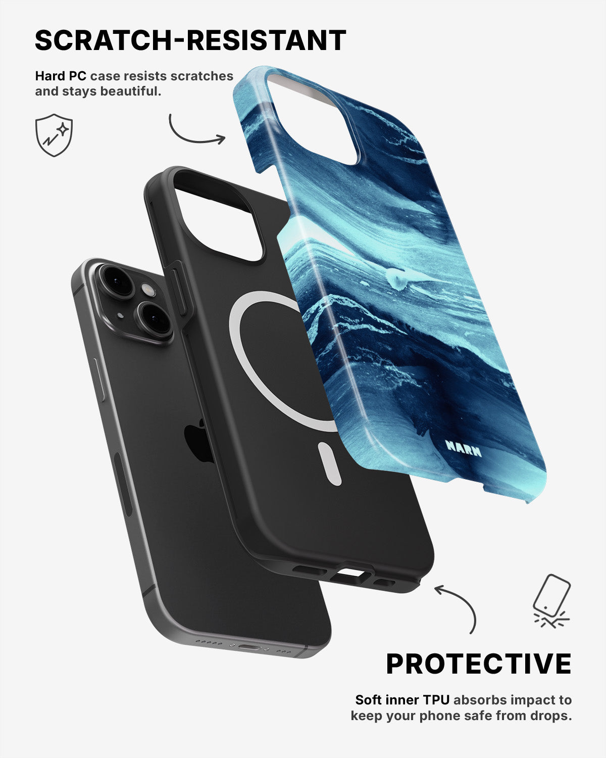 iPhone 12 / iPhone 12 Pro Tough Case – Ocean Dream - View 2