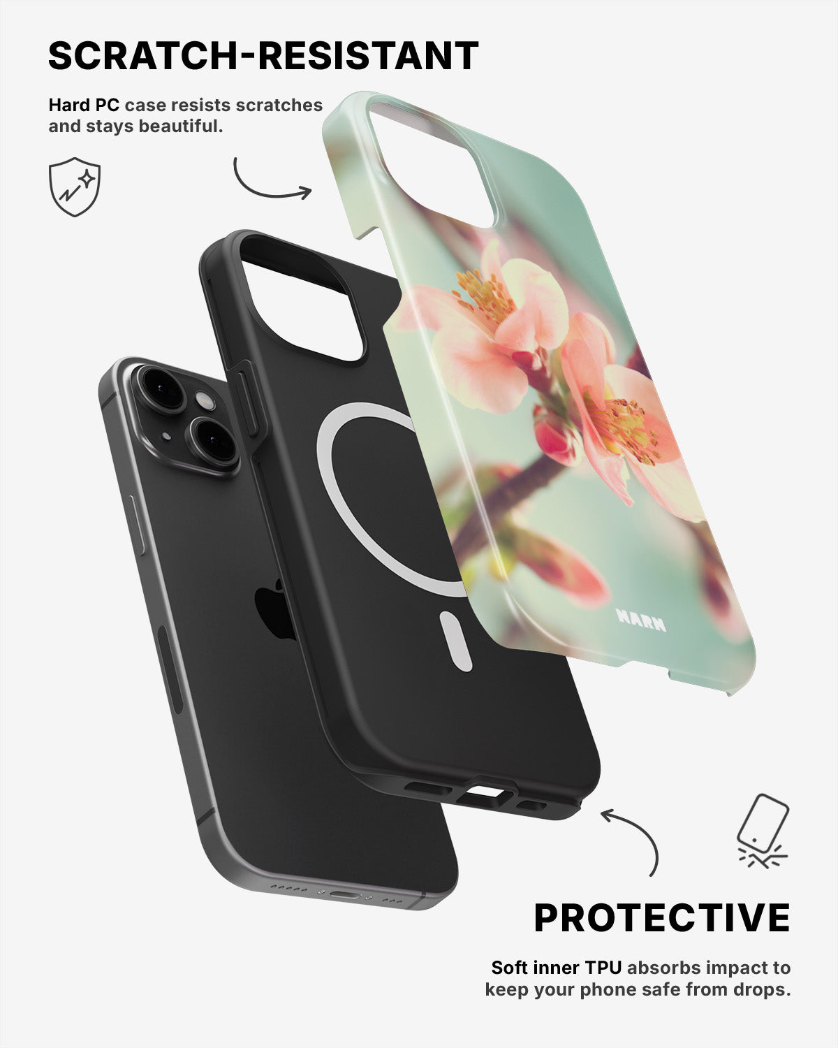 iPhone 12 / iPhone 12 Pro Tough Case – Sweet Bloom - View 2