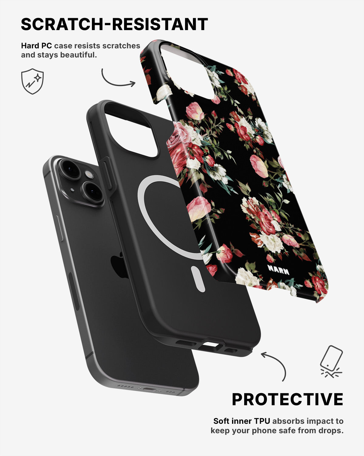 iPhone 12 / iPhone 12 Pro Tough Case – Bouquet - View 2