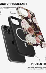 iPhone 12 / iPhone 12 Pro Tough Case – Midnight Roses - View 2