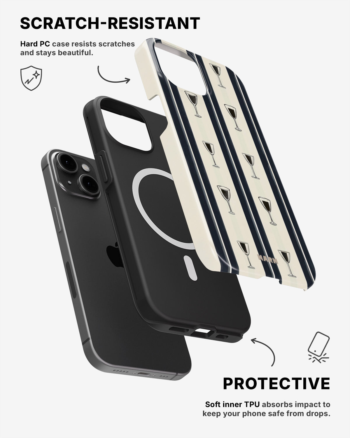 iPhone 12 / iPhone 12 Pro Tough Case – Sail & Sip - View 2