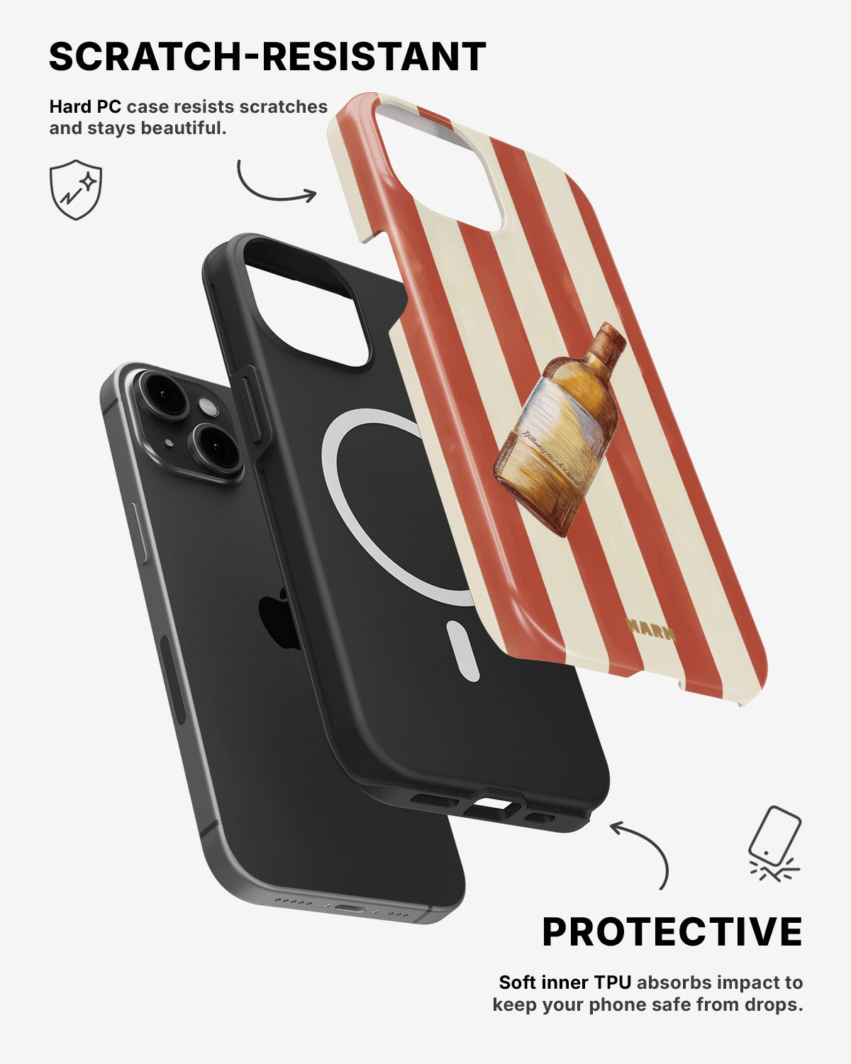 iPhone 12 / iPhone 12 Pro Tough Case – Vino - View 2