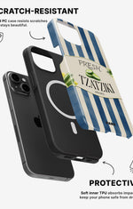 iPhone 12 / iPhone 12 Pro Tough Case – Greek Blues - View 2