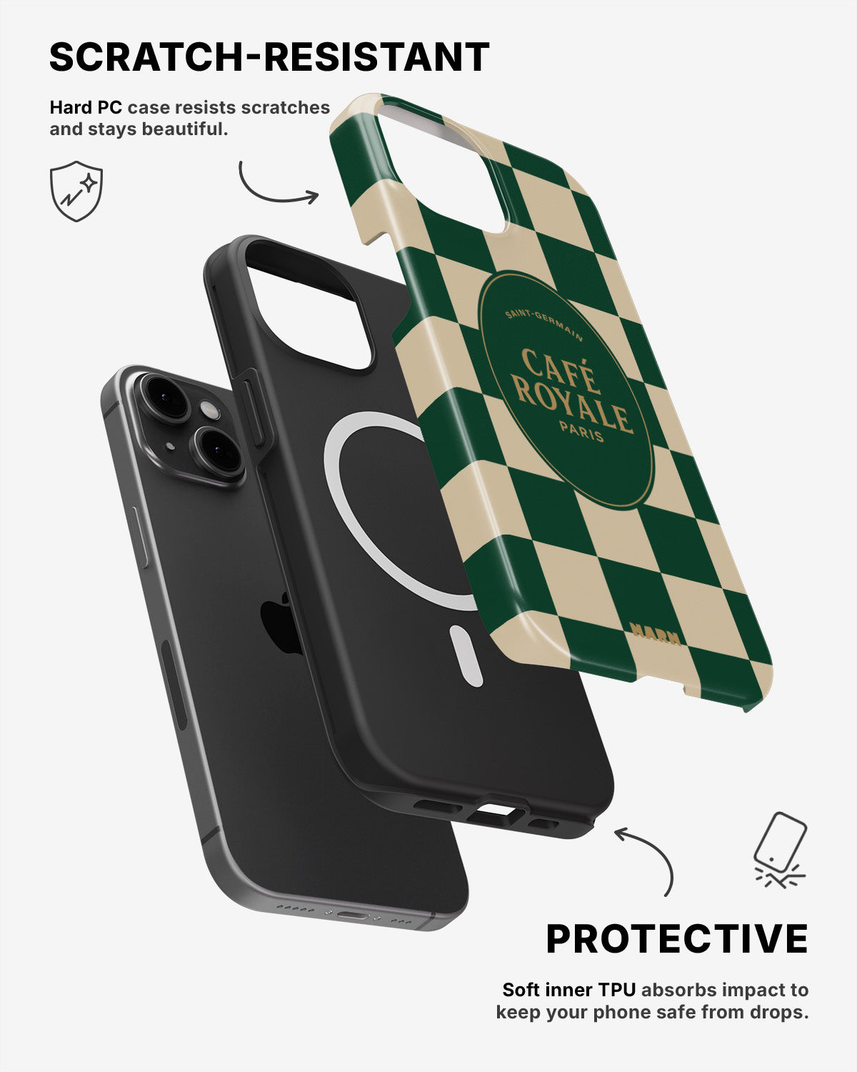 iPhone 12 / iPhone 12 Pro Tough Case – Cafe Royale - View 2