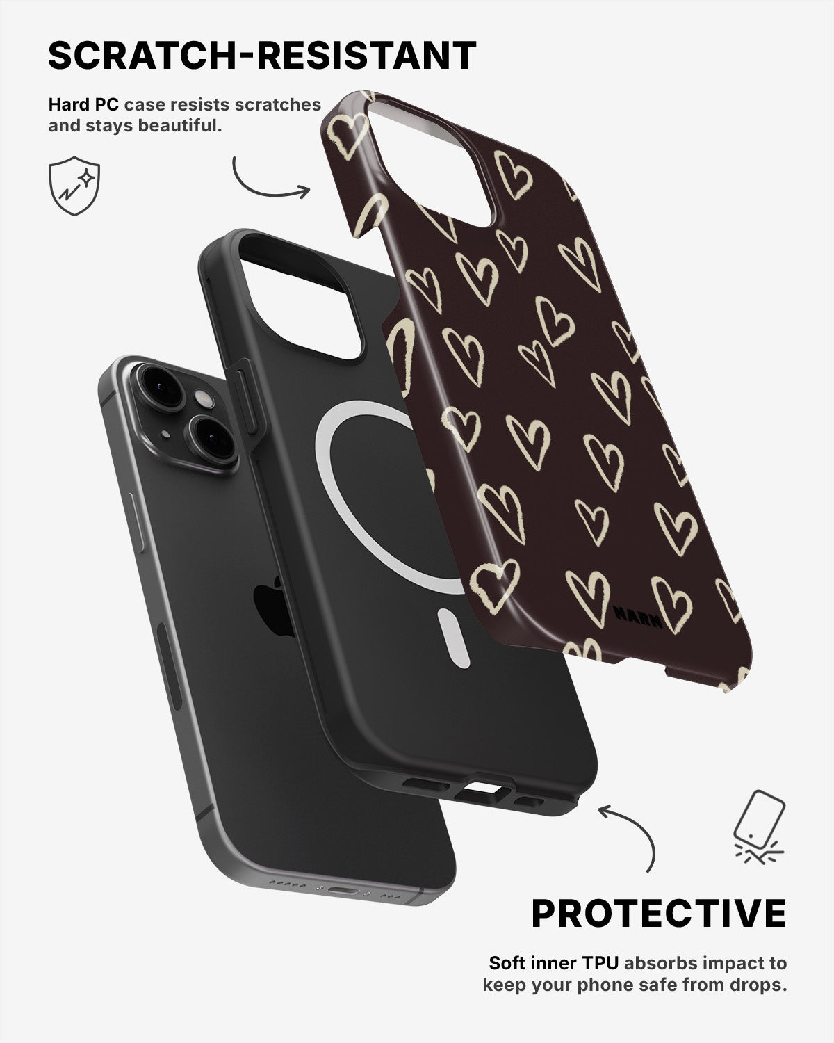 iPhone 12 / iPhone 12 Pro Tough Case – Secret Love - View 2