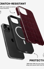 iPhone 12 / iPhone 12 Pro Tough Case – Rouge Croc - View 2