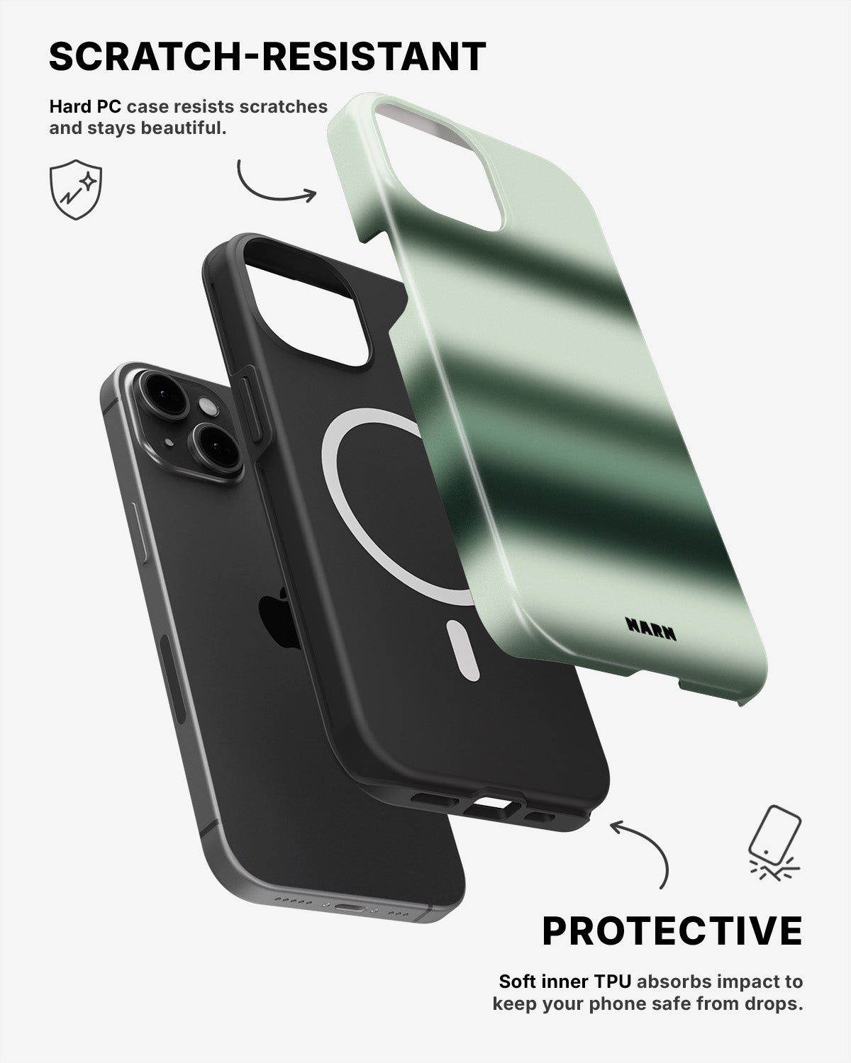 iPhone 12 / iPhone 12 Pro Tough Case – Mint - View 2