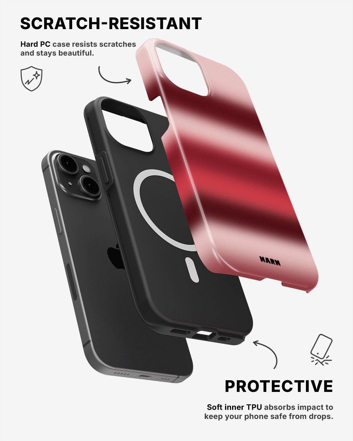 iPhone 12 / iPhone 12 Pro Tough Case – Cherry - View 2