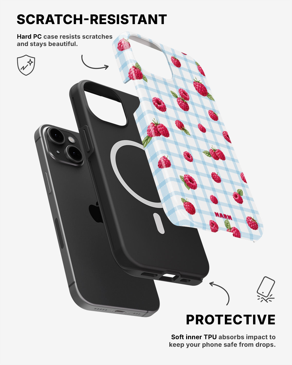 iPhone 12 / iPhone 12 Pro Tough Case – Berry Basket - View 2