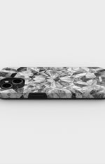 iPhone 12 / iPhone 12 Pro Tough Case – Grey Crystals - View 3