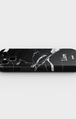 iPhone 12 / iPhone 12 Pro Tough Case – Custom - Black Marble - View 3