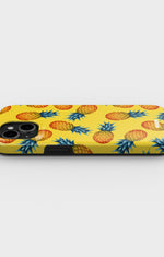 iPhone 12 / iPhone 12 Pro Tough Case – Sunny Pineapple - View 3