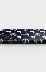 iPhone 12 / iPhone 12 Pro Tough Case – Deep Blue Voyage - View 3