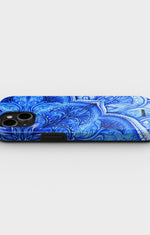 iPhone 12 / iPhone 12 Pro Tough Case – Blue Vintage - View 3