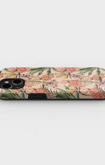 iPhone 12 / iPhone 12 Pro Tough Case – Flamingos & Flowers - View 3