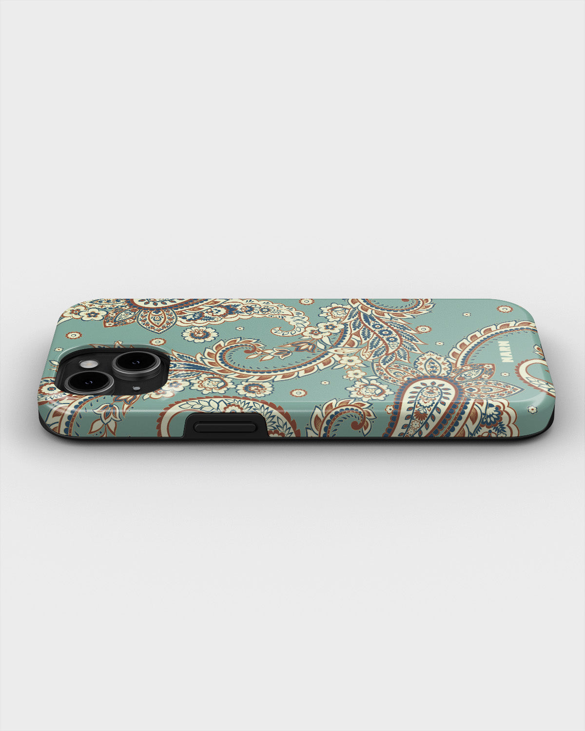 iPhone 12 / iPhone 12 Pro Tough Case – Paisley Green - View 3