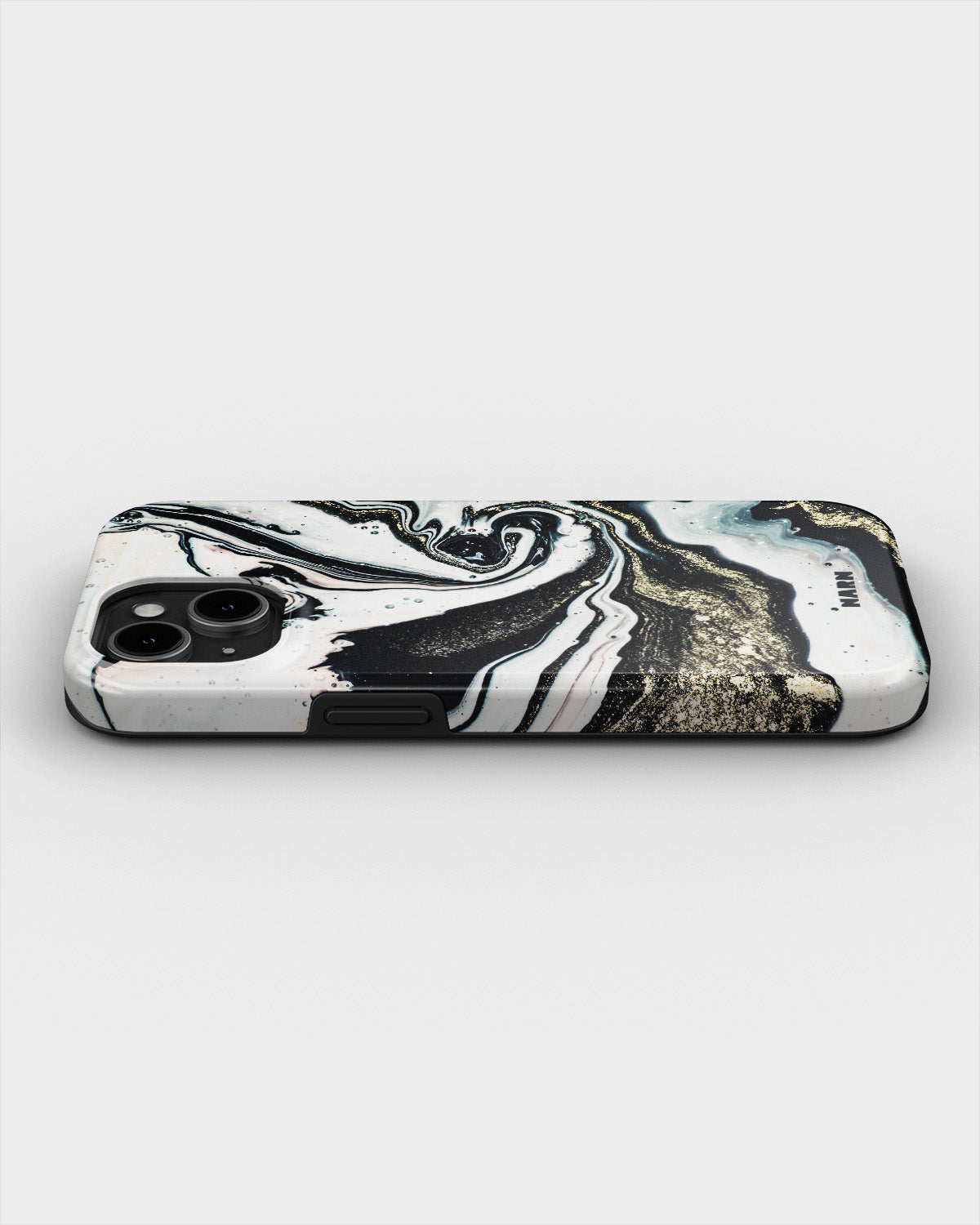 iPhone 12 / iPhone 12 Pro Tough Case – Golden Swirl - View 3