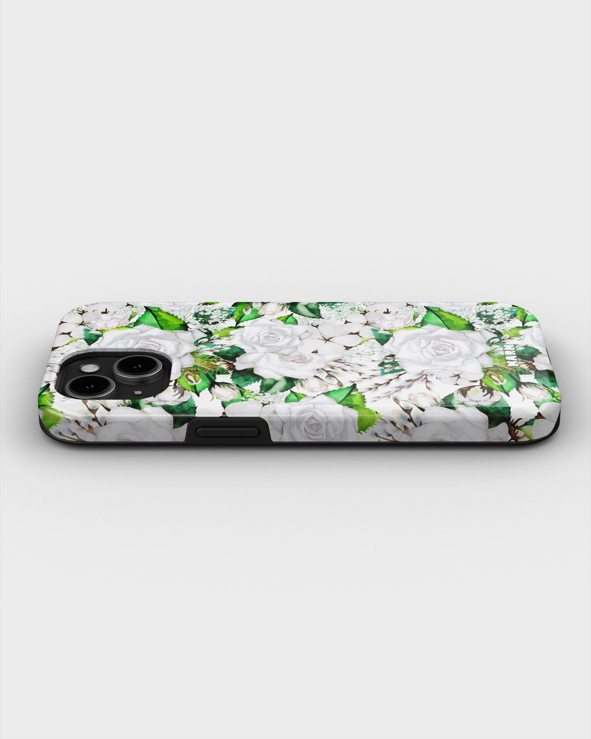 iPhone 12 / iPhone 12 Pro Tough Case – White Bloom - View 3