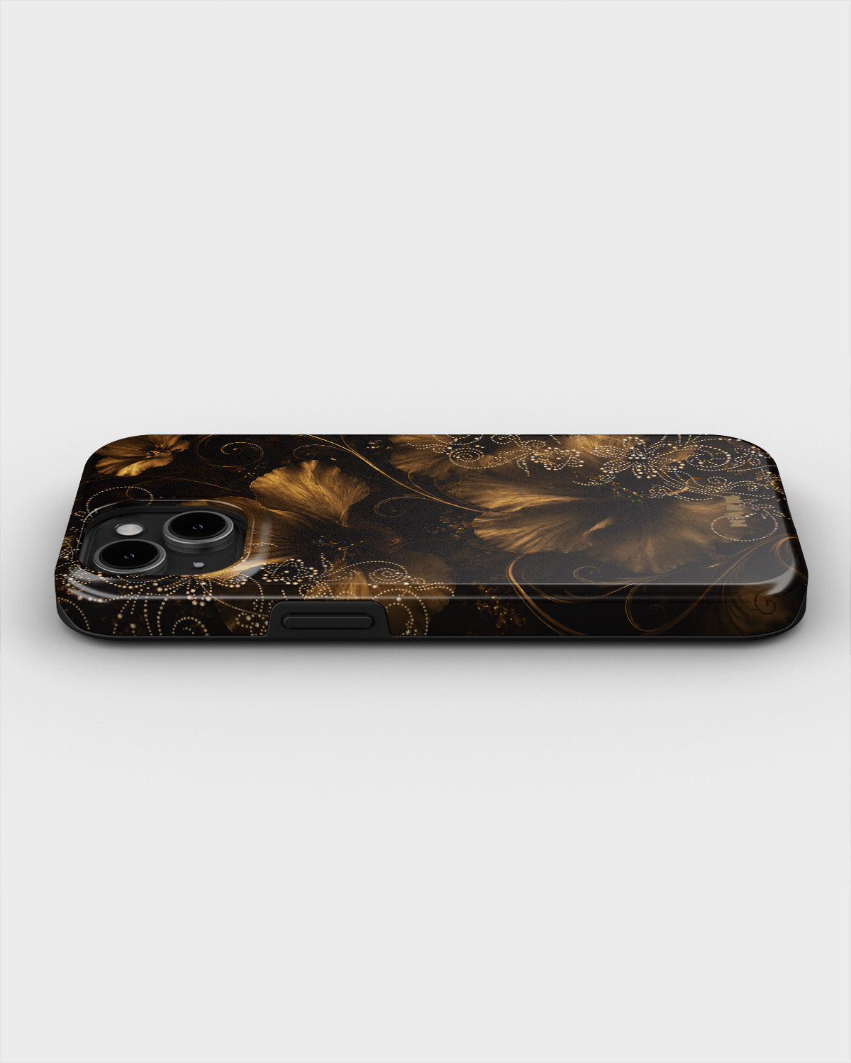 iPhone 12 / iPhone 12 Pro Tough Case – Bloom Noir - View 3