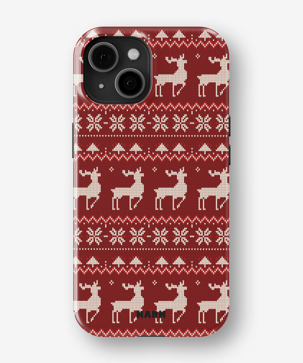iPhone 13 Tough Case – Reindeer Knit - View 1