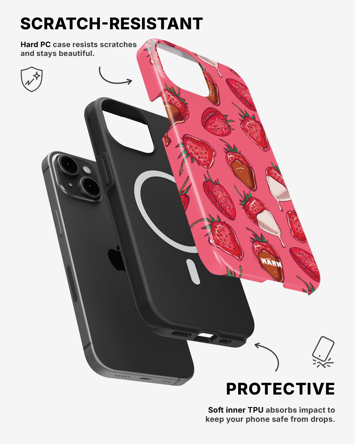 iPhone 13 Tough Case – Strawberry Chocolate - View 2