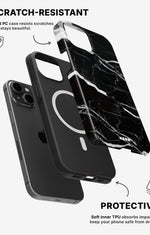 iPhone 13 Tough Case – Black Marble - View 2