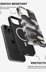 iPhone 13 Tough Case – Grey Camo - View 2