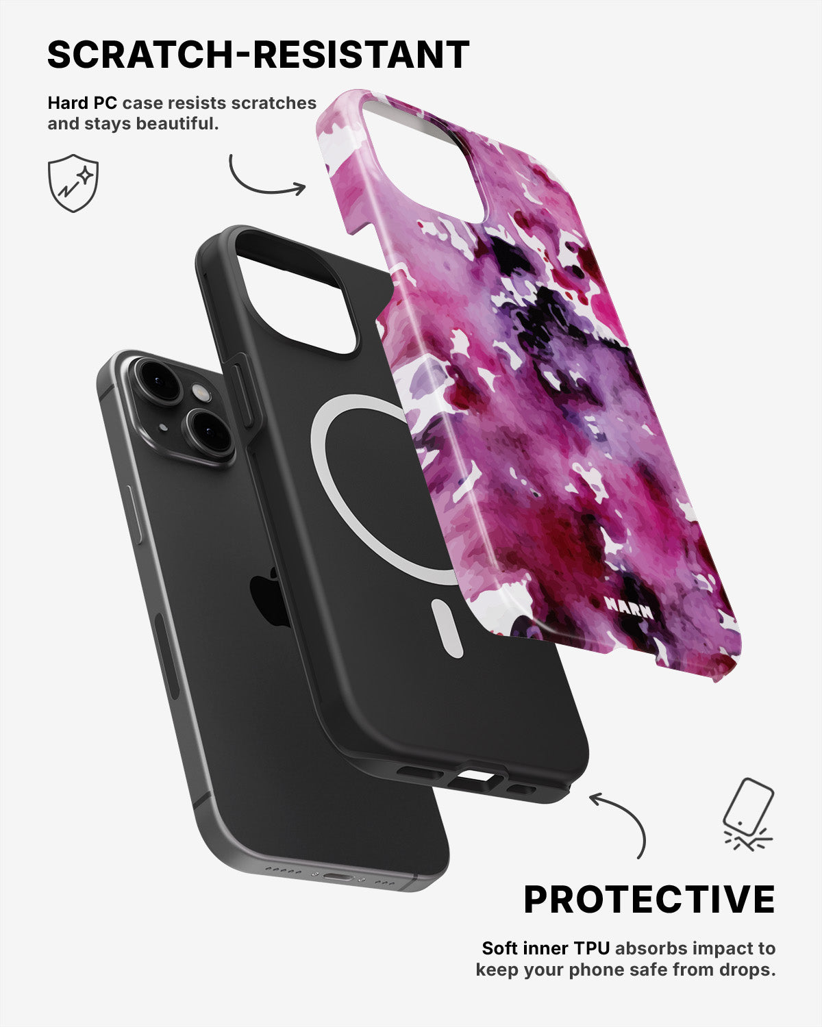 iPhone 13 Tough Case – Floral Splash - View 2
