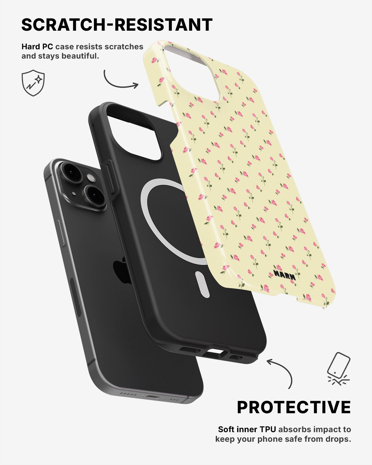 iPhone 13 Tough Case – Petite Roses - View 2