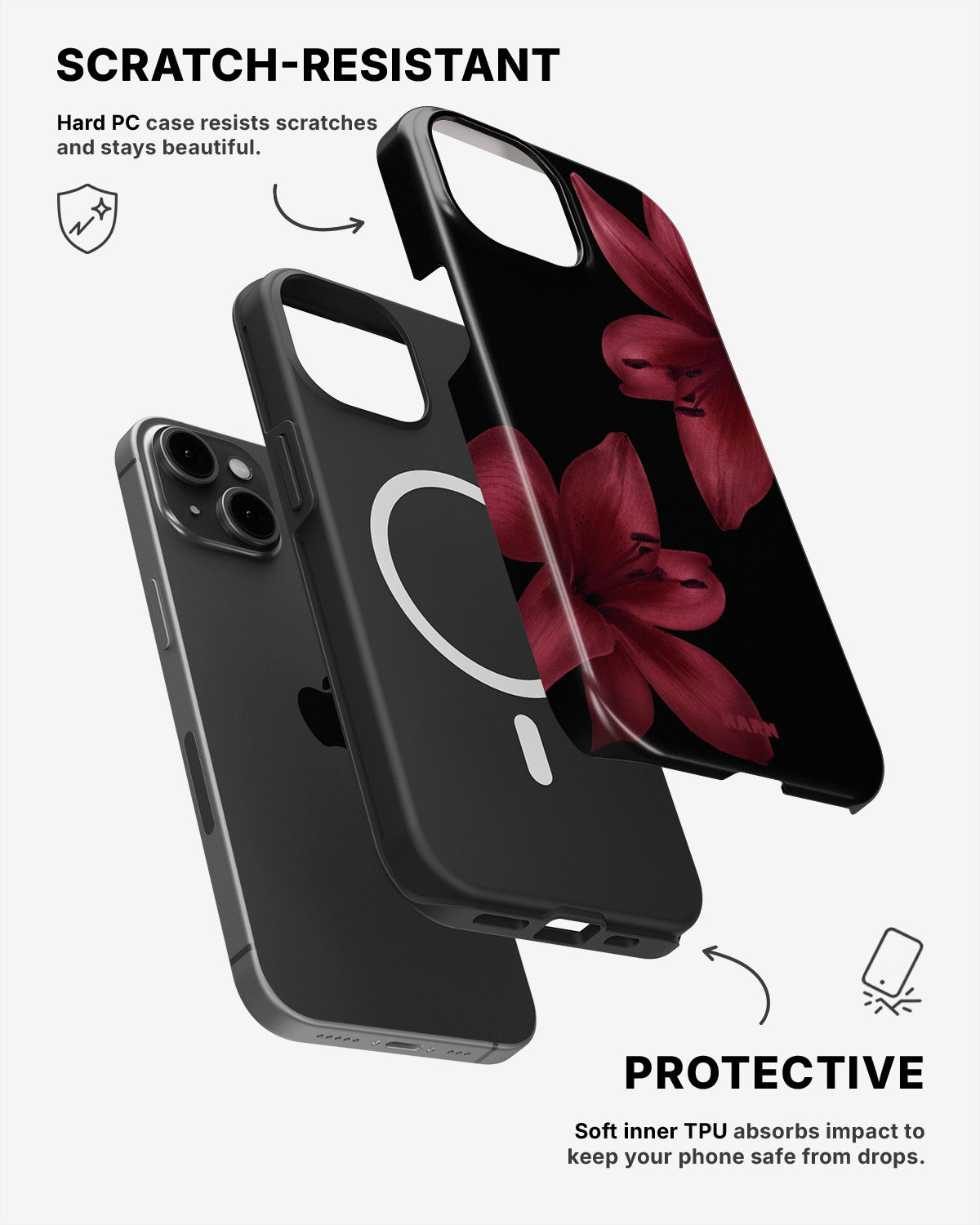iPhone 13 Tough Case – Ruby Lily - View 2