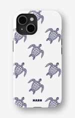 iPhone 13 Mini Tough Case – Blue Turtles - View 1
