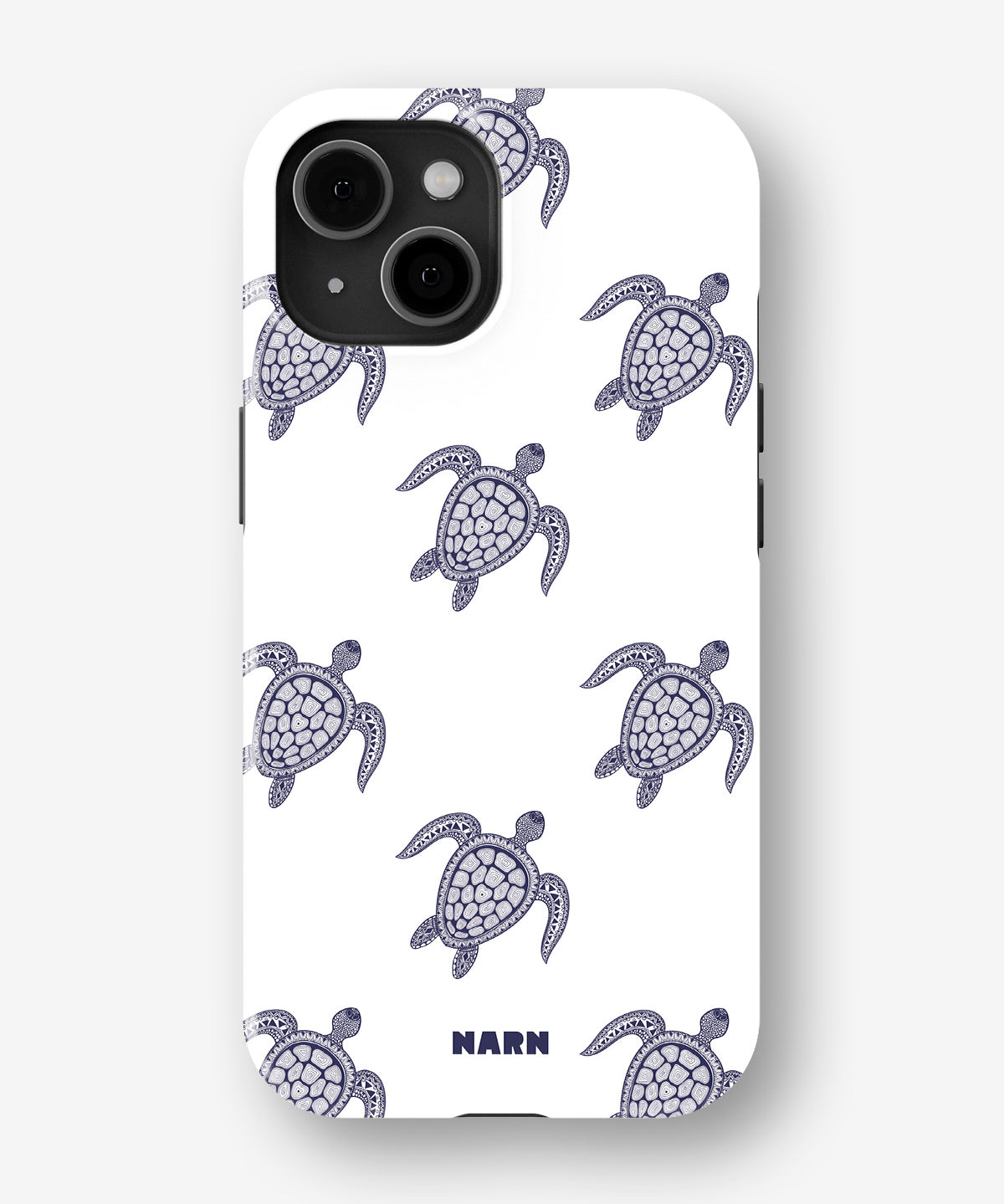 iPhone 13 Mini Tough Case – Blue Turtles - View 1