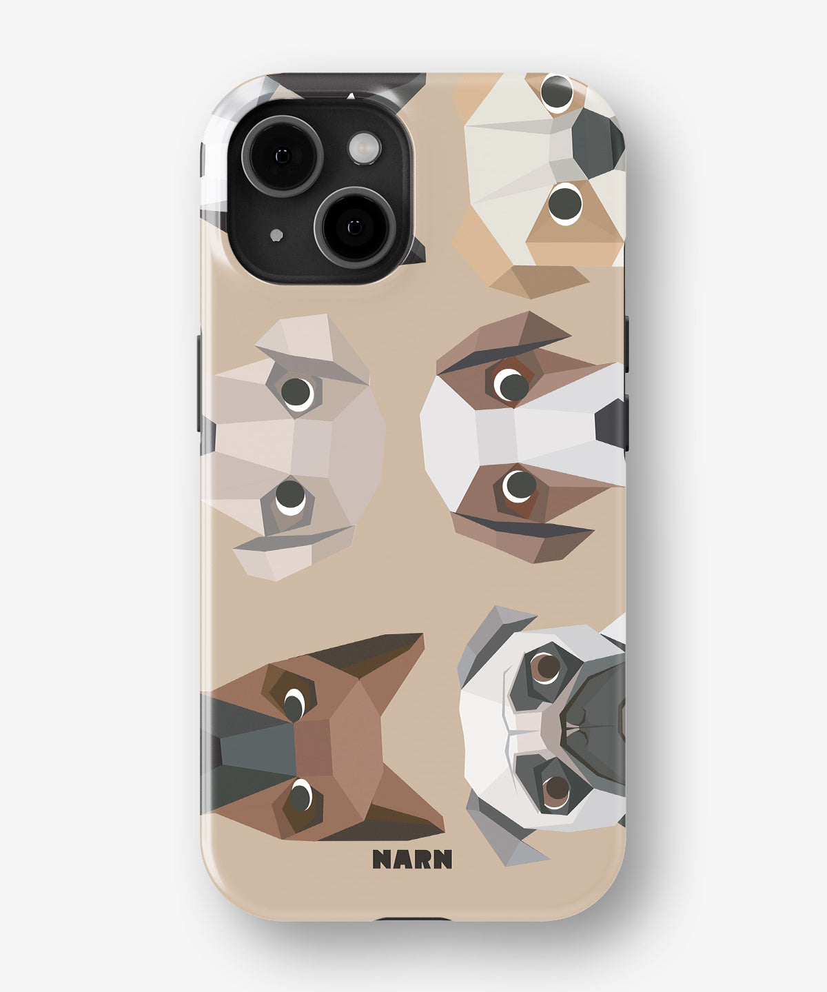 iPhone 13 Mini Tough Case – Cute Dogs - View 1