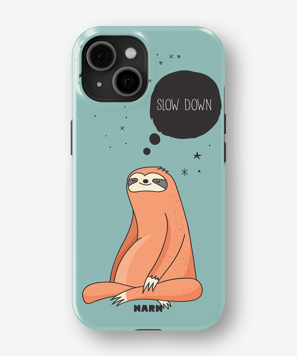 iPhone 13 Mini Tough Case – Slow Down Sloth - View 1