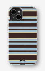 iPhone 13 Mini Tough Case – Latte Lines - View 1